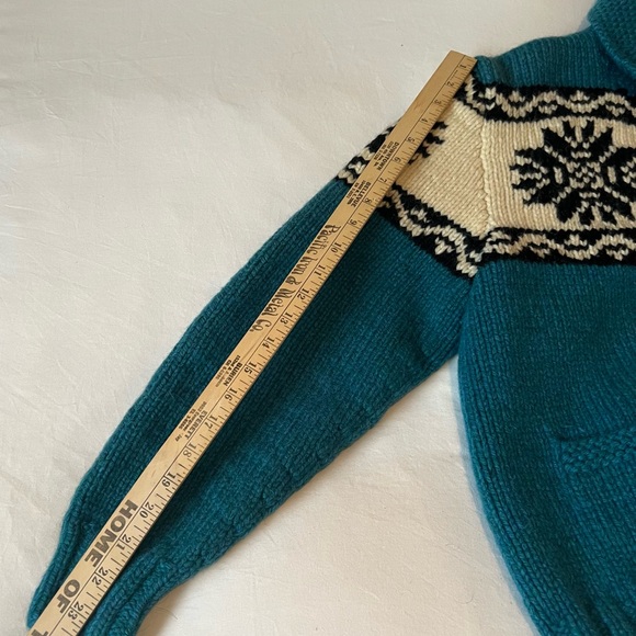 Vintage Wool 1960’s Cowichan Sweater women’s M/L - Picture 4 of 11